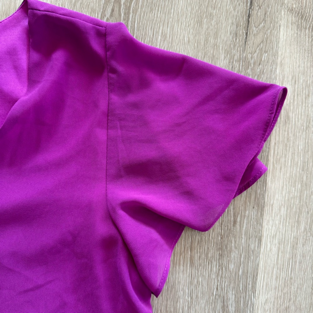 Sz L Caramela flutter sleeve dress - Picture 6 of 8